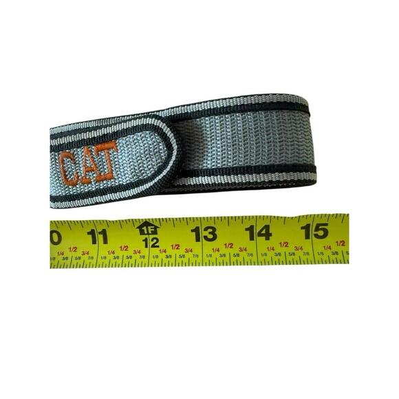 CAT Diesel Power Web Belt Adjustable Gray Black Workwear - Picture 3 of 3